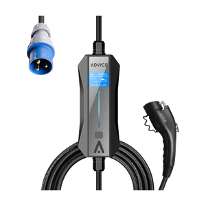 מטען נייד לרכב חשמלי חד פאזי מתכוונן עד 16A מדגם