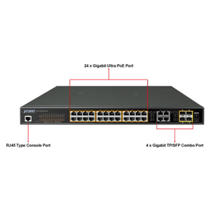 60W Ultra POE switch GS-4210-24UP4C - ADVICE.CO.IL