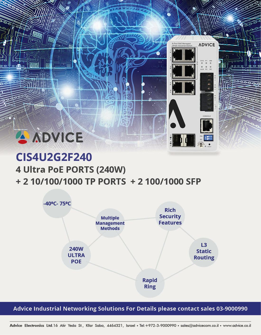 CIS4U2G2F240 ADVICE