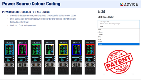 פס שקעים חכם Enlogic EN2.0 PDU בצבעים שונים