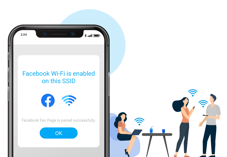 רשת אלחוטית   Facebook WIFI 2.0 מבית אדוויס