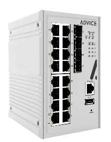 MIS16P4F240- Industrial 16-Port 10/100/1000T PoE +4-Port SFP Switch