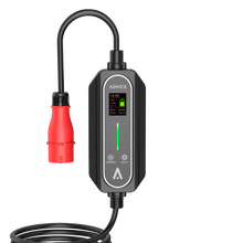 Adjustable three-phase electric vehicle portable charger up to 16 amps with charging power up to 11KW