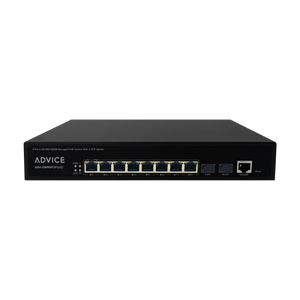 ADV-SWM8P2F(V2) 8 Ports  Gigabit Managed PoE