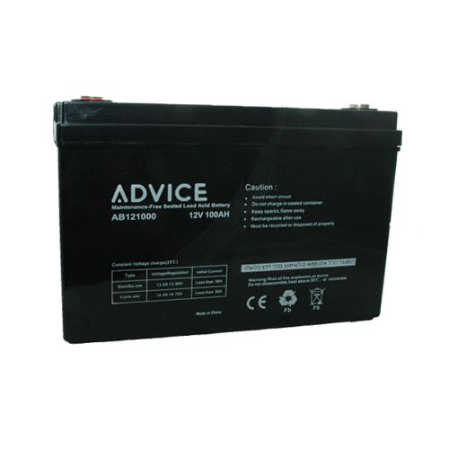 מצבר לאל פסק 12V 100AH - ADVICE.CO.IL