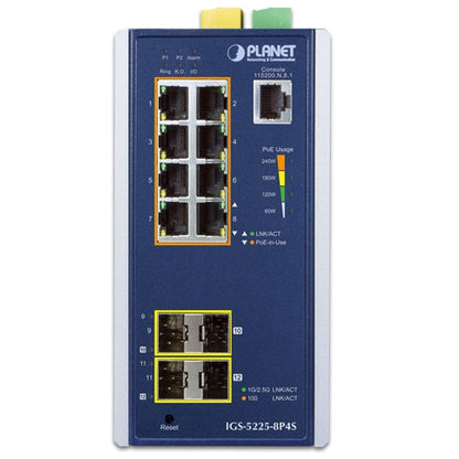 IGS-5225-8P4S Industrial PoE Switch