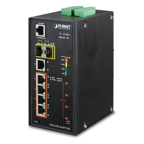 IGS-5225-4UP1T2S מתג POE תעשייתי - ADVICE.CO.IL