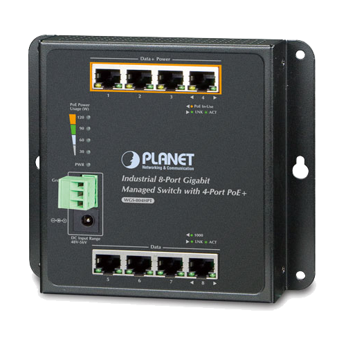 WGS-804HPT מתג POE תעשייתי - ADVICE.CO.IL